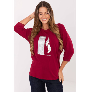 Bluzka Model RV-BZ-A820.27P Bordo - Relevance