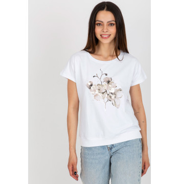 Bluzka Model RV-BZ-8949.18 White - Rue Paris
