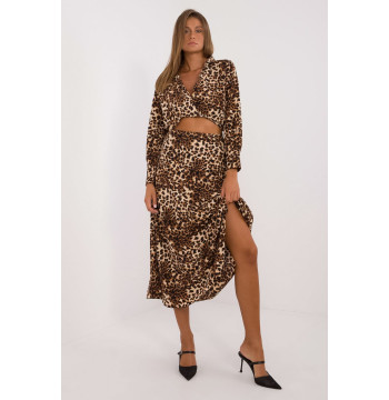 Spódnica Komplet Model DHJ-KMPL-19586-2.47 Black/Beige - Italy Moda
