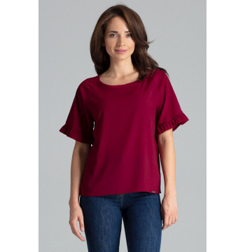 Bluzka Model L052 Bordo - Lenitif