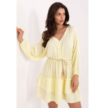 Sukienka Model MI-SK-A5079.27 Light Yellow - Italy Moda