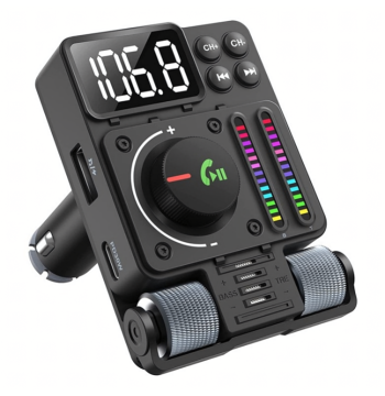 Transmiter Samochodowy Nadajnik Radio Fm Bluetooth 5.3 PD 30W Ładowarka