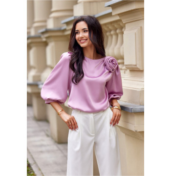 Bluzka Model Giana RCO BLU0178 Pink - Roco Fashion