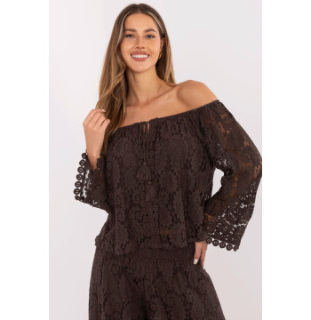 Bluzka Model MI-BZ-88500.79 Dark Brown - Italy Moda