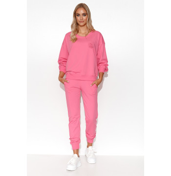 Spodnie Komplet Model M787 Baby Pink - Makadamia