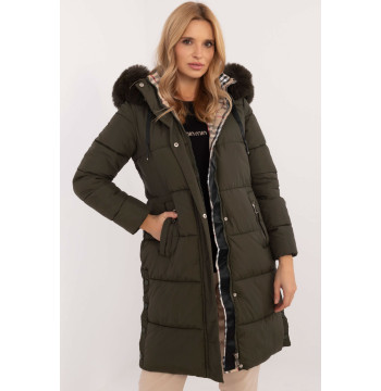 Kurtka Damska Model SK-KR-HH-2406.32P Khaki - Factory Price