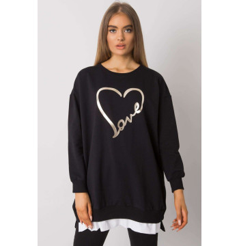 Tunika Model RV-TU-7258.40P Black - Rue Paris