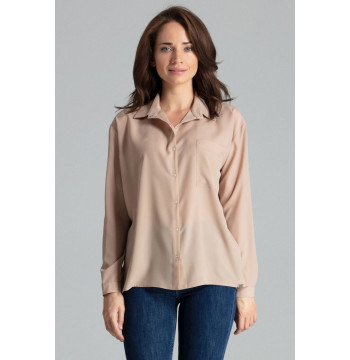Koszula Damska Model L059 Beige - Lenitif