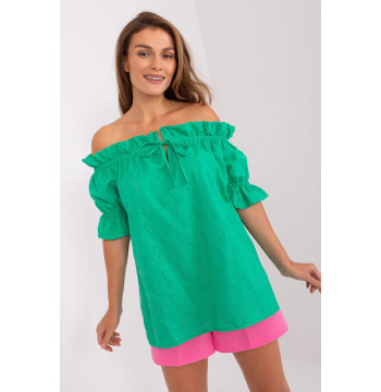 Bluzka Model LK-BZ-509355.68P Green - Lakerta