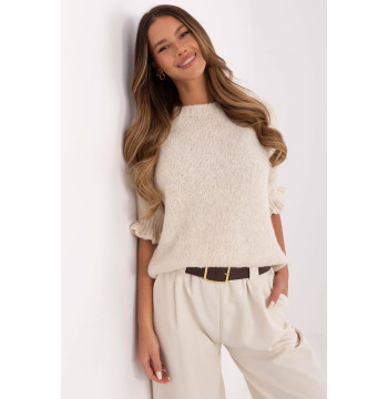 Sweter Damski Model MI-SW-2913.99 Light Beige - Italy Moda