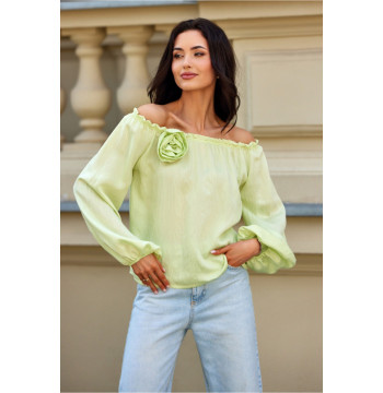 Bluzka Model Marisol LIM BLU0211 Limonka - Roco Fashion