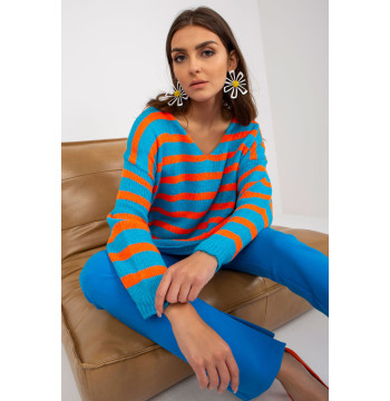 Sweter Damski Model TW-SW-BI-M59.25 Blue - Och Bella
