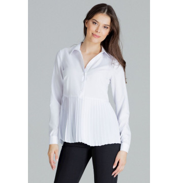 Bluzka Model L089 White - Lenitif