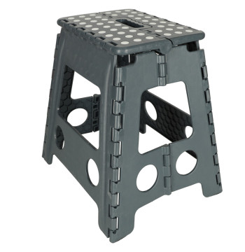 Stołek taboret składany antypoślizgowy 39cm ciemny szary