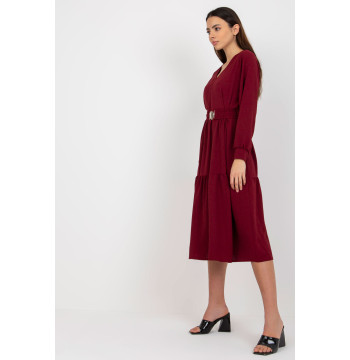 Sukienka Model TW-SK-BI-2021706.93P Bordo - Och Bella