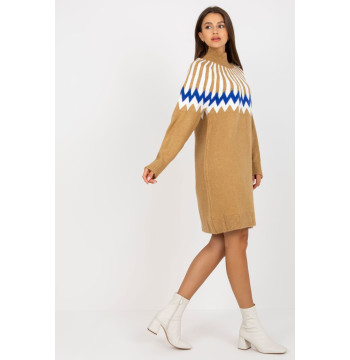 Sukienka Model LC-SK-0098.37X Camel - Rue Paris