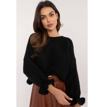 Sweter Damski Model MI-SW-2912.10X Black - Italy Moda