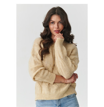 Sweter Damski Model S169 Beige - Makadamia