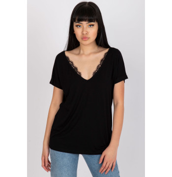 T-shirt Damski Model RV-TS-7665.91 Black - BFG