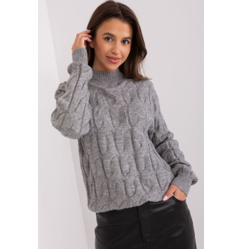 Sweter Damski Model AT-SW-2235.00P Dark Grey - AT