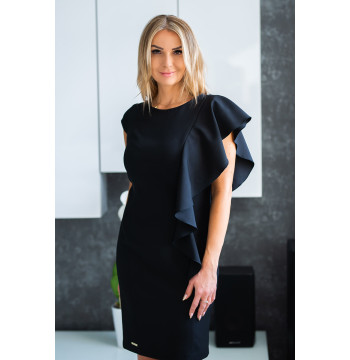 Sukienka Model Mirella Falbana Black - Jersa