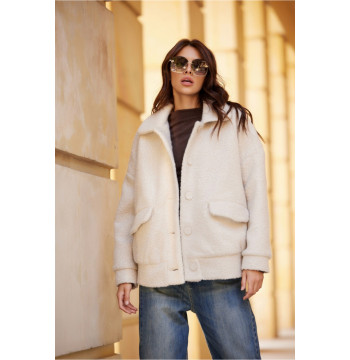 Kurtka Damska Model Ivon BEJ KUR0027 Beige - Roco Fashion