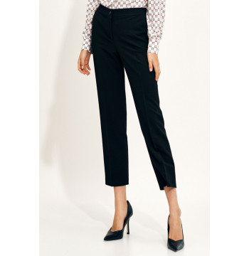 Spodnie Czarne spodnie chino SD70 Black - Nife