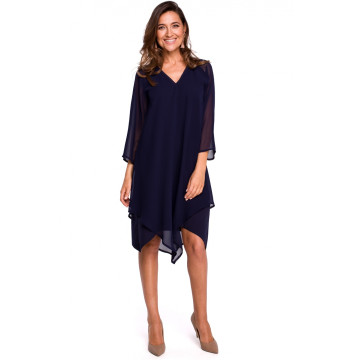 Sukienka Model S159 Navy - Stylove