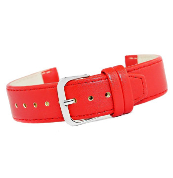 Pasek do zegarka CLASSIC - skóra 20 mm 4999-20XXL-4S Czerwony