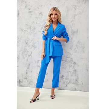 Spodnie Damskie Model NIE 7/8 0016 Blue - Roco Fashion