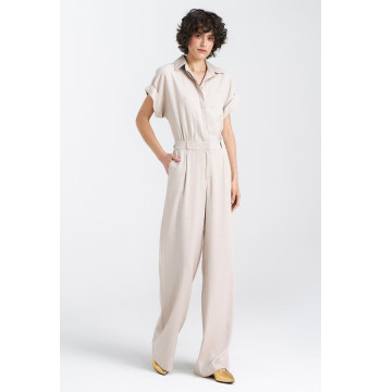 Kombinezon lniany KM34 Beige - Nife