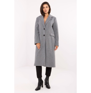 Płaszcz Damski Model IT-PL-80320.65 Grey - Factory Price