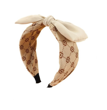 OPASKA DO WŁOSÓW TURBANKA PIN UP BRĄZOWA O451BR