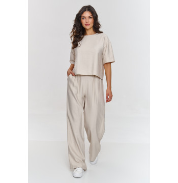 Spodnie Komplet Model M881 Light Beige - Makadamia