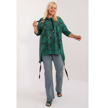 Bluzka Model RV-TU-7598.94 Dark Green - Relevance