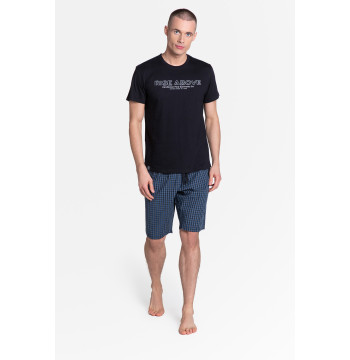 Piżama Męska Model Dojo 38883-99X Black/Navy - Henderson