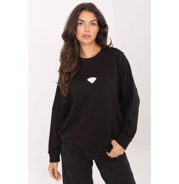 Bluza Damska Model RV-BL-A877.19P Black - Rue Paris