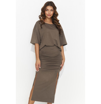 Spódnica Komplet Model NU464 Brown - Numinou