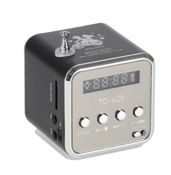 Radio akumulatorowe przenośne głośnik Bluetooth LCD TD-V26
