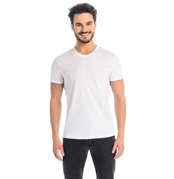 T-shirt Męski Model Luca 1502 White - Teyli