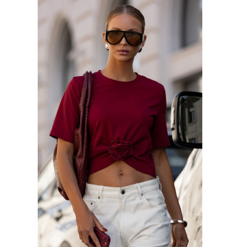Bluzka Model Elvie B56 Bordo - IVON