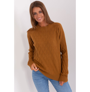Sweter Damski Model AT-SW-2326.37X Light Brown - AT