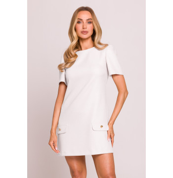 Sukienka Model MOE855 Śmietana - Moe
