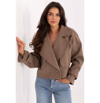 Płaszcz Damski Model IT-KR-A9558.62 Drak Beige - Rue Paris