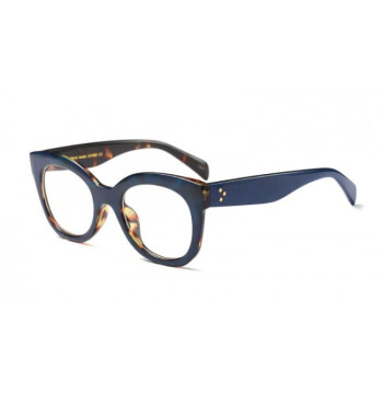 OKULARY "ZERÓWKI" RETRO GRANATOWE OK130GRAN