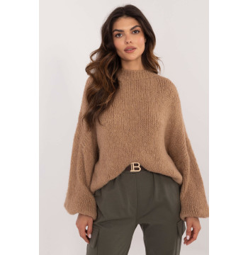 Sweter Damski Model TW-SW-BI-3565.69 Camel - Och Bella