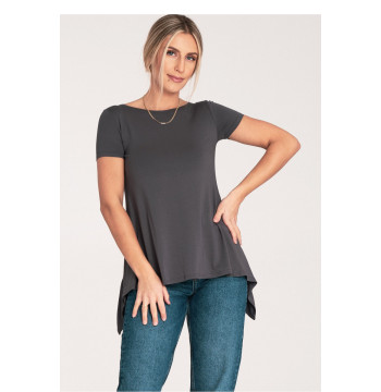 Bluzka Model M1051 Dark Grey - Figl