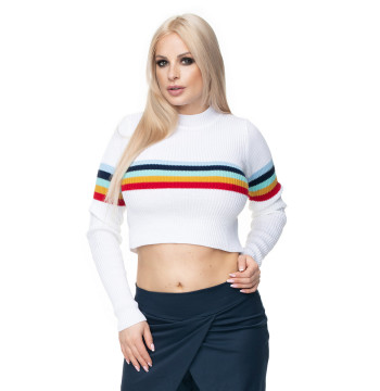 Sweter Damski Model 70015 White - PeeKaBoo