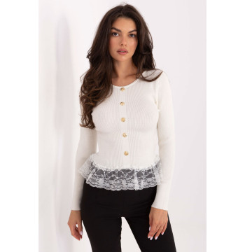 Sweter Damski Model PM-SW-YIS1027.85 Ecru - Factory Price