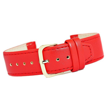Pasek do zegarka CLASSIC - skóra 22 mm 4999-22XXL-4Z Czerwony